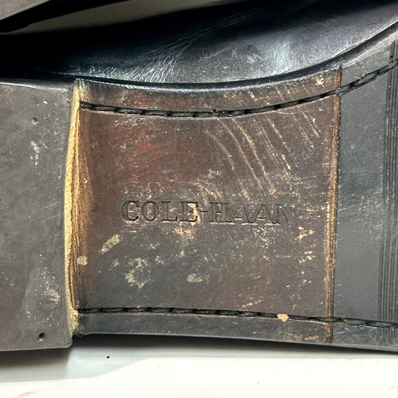GOOD Cole Haan Pinch Penny Penny Loafer Black Made in Maine USA 10 Narrow - Picture 12 of 15